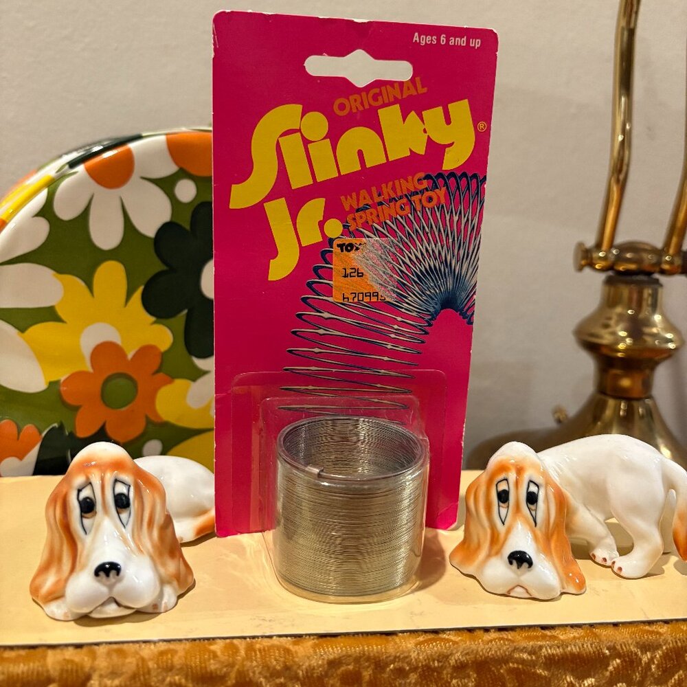 Vintage Rare Slinky Jr New in Package Toys R Us Sticker Metal Original Retro